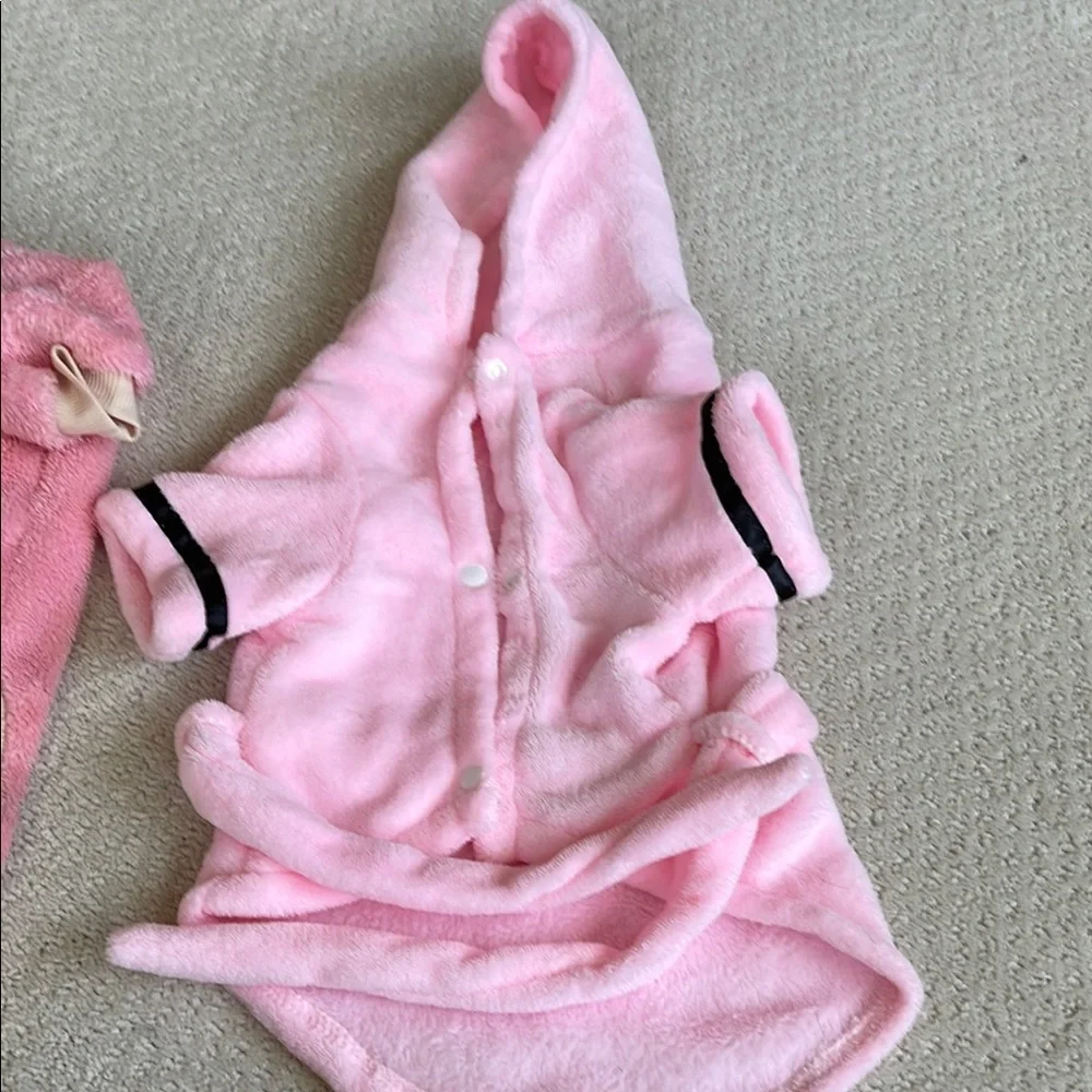 Cozy Pink Dog Fleece Clothing